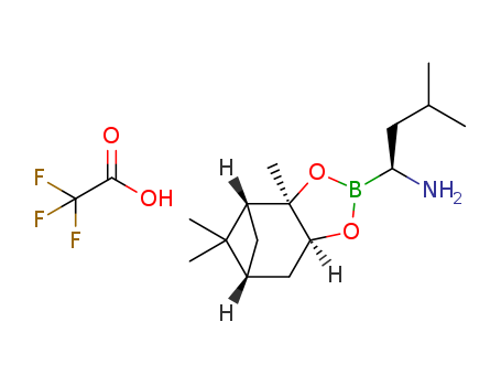 (R)-3-Methyl-1-((3aS,4S,6S,7aR)-3a,5,5-trimethylhexahydro-4,6-methanobenzo[d][1,3,2]dioxaborol-2-yl)butan-1-amine 2,2,2-trifluoroacetate hydrate