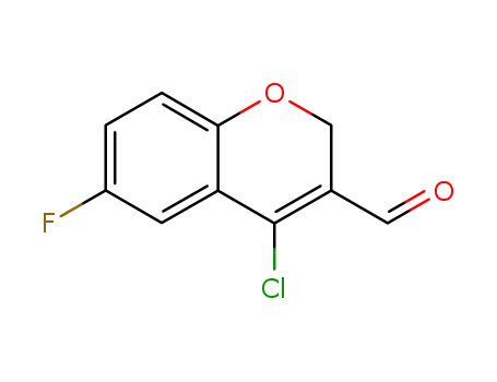 Molecular Structure of 105799-69-7 (4-CHLORO-6-FLUORO-2H-BENZOPYRAN-3-CARBOXALDEHYDE)