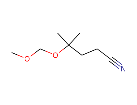 Molecular Structure of 139619-77-5 (Pentanenitrile, 4-(methoxymethoxy)-4-methyl-)
