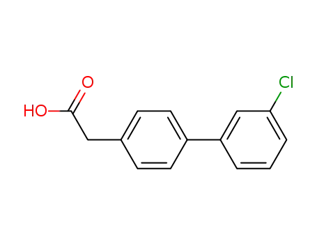 Molecular Structure of 5001-94-5 ((3'-CHLORO-BIPHENYL-4-YL)-ACETIC ACID)