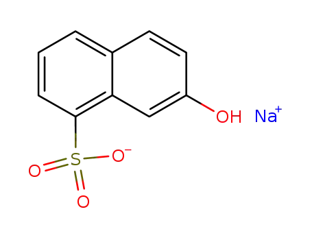 Molecular Structure of 832-85-9 (sodium 7-hydroxynaphthalene-1-sulphonate)