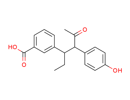 Benzoic acid,3-[1-ethyl-2-(4-hydroxyphenyl)-3-oxobutyl]- cas  7146-75-0