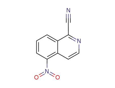 Molecular Structure of 70538-52-2 (5-nitroisoquinoline-1-carbonitrile)