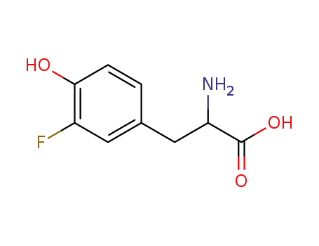 Molecular Structure of 139-26-4 (3-FLUORO-DL-TYROSINE)