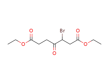 Molecular Structure of 59742-68-6 (Heptanedioic acid, 3-bromo-4-oxo-, diethyl ester)