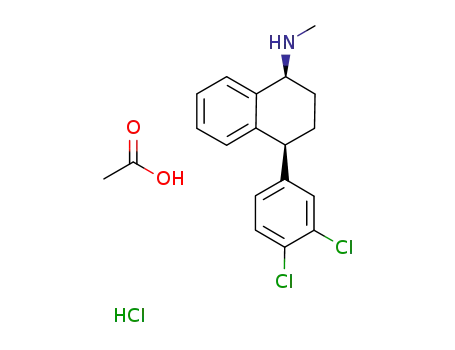 sertraline hydrochloride acetic acid solvate