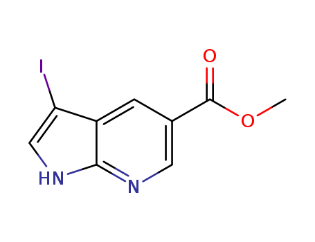3-IODO-1H-PYRROLO[2,3-B]PYRIDINE-5-CARBOXYLICACIDMETHYLESTER