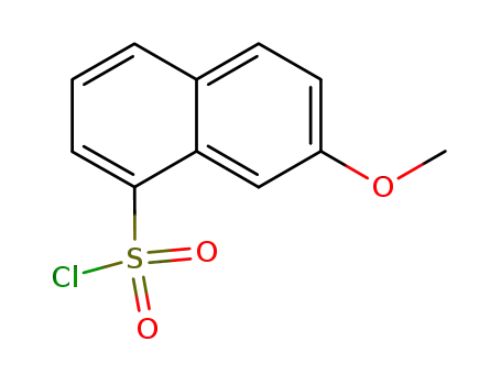Molecular Structure of 56875-61-7 (1-Naphthalenesulfonyl chloride, 7-methoxy-)