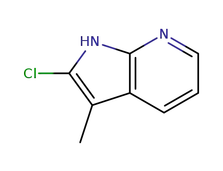 Molecular Structure of 145934-57-2 (2-Chloro-3-methylpyrrolo[2,3-b]pyridine)