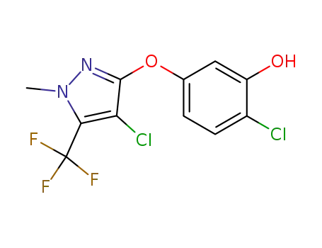 5-Trifluoromethyl-4-chloro-3-(3'hydroxy-4'-chlorophenoxy)-1-methylpyrazole