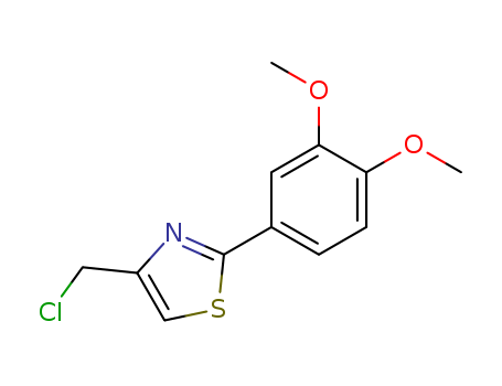 Thiazole, 4-(chloromethyl)-2-(3,4-dimethoxyphenyl)-