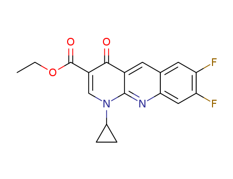 Benzo[b][1,8]naphthyridine-3-carboxylic acid, 1-cyclopropyl-7,8-difluoro-1,4-dihydro-4-oxo-, ethyl ester