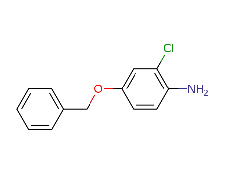 Molecular Structure of 117174-69-3 (Benzenamine, 2-chloro-4-(phenylmethoxy)-)