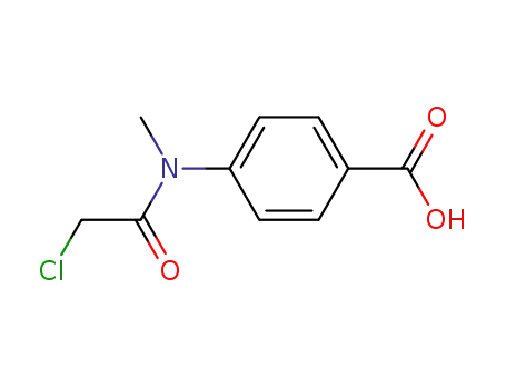 Molecular Structure of 147149-44-8 (N-METHYL-4-(2-CHLOROACETAMIDO)BENZOIC ACID)