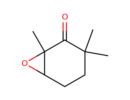 Molecular Structure of 29974-13-8 (7-Oxabicyclo[4.1.0]heptan-2-one, 1,3,3-trimethyl-)
