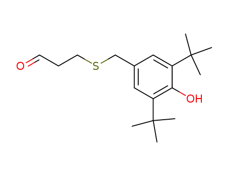 3-(3,5-di-t.butyl-4-hydroxybenzylthio)propionaldehyde