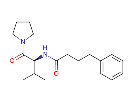 Benzenebutanamide, N-[2-methyl-1-(1-pyrrolidinylcarbonyl)propyl]-, (S)-