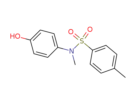 Molecular Structure of 124772-05-0 (N-(4-HYDROXY-PHENYL)-4,N-DIMETHYL-BENZENESULFONAMIDE)
