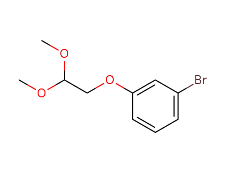 Molecular Structure of 62810-43-9 (Benzene, 1-bromo-3-(2,2-dimethoxyethoxy)-)