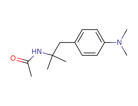 Molecular Structure of 55875-49-5 (Acetamide, N-[2-[4-(dimethylamino)phenyl]-1,1-dimethylethyl]-)
