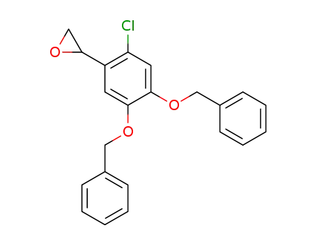 Molecular Structure of 37686-58-1 (Oxirane, [2-chloro-4,5-bis(phenylmethoxy)phenyl]-)