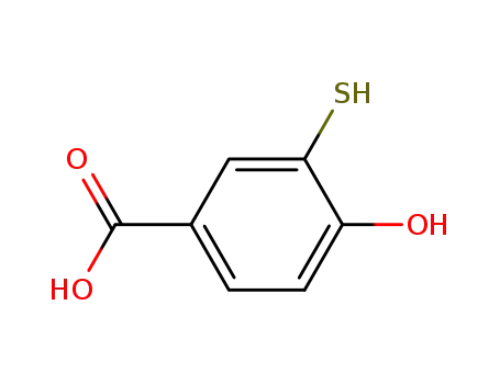 Molecular Structure of 59780-96-0 (4-hydroxy-3-sulfanylbenzoic acid)
