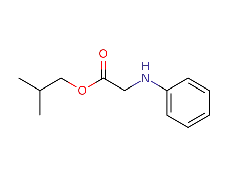 Molecular Structure of 91304-81-3 (Glycine, N-phenyl-, 2-methylpropyl ester)