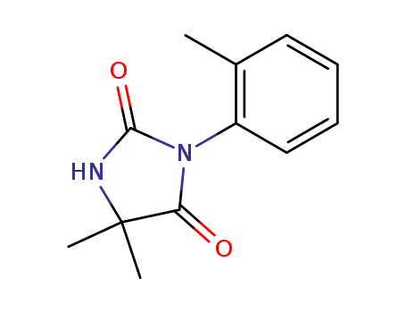 Molecular Structure of 51027-21-5 (2,4-Imidazolidinedione, 5,5-dimethyl-3-(2-methylphenyl)-)