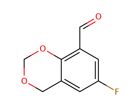 Molecular Structure of 306934-87-2 (6-Fluoro-4H-1,3-benzodioxine-8-carbaldehyde)