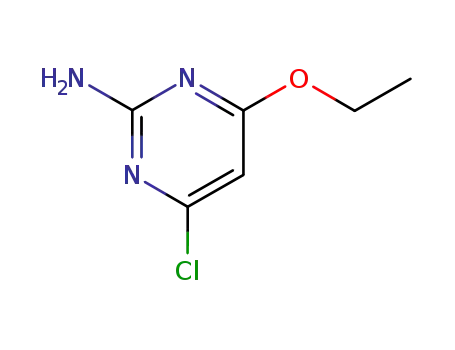 Molecular Structure of 89784-02-1 (2-AMINO-4-CHLORO-6-ETHOXYPYRIMIDINE)