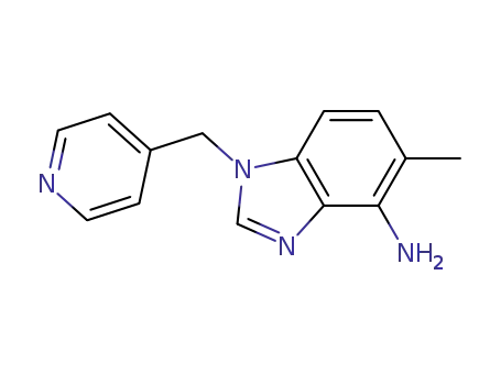 Molecular Structure of 915295-45-3 (5-methyl-1-(pyridin-4-yl)methyl-1H-benzimidazol-4-ylamine)
