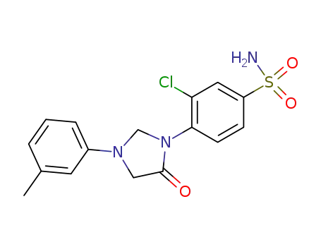 Molecular Structure of 53298-12-7 (3-chloro-4-[3-(3-methylphenyl)-5-oxoimidazolidin-1-yl]benzenesulfonamide)