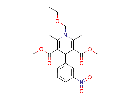 3,5-Pyridinedicarboxylic acid,
1-(ethoxymethyl)-1,4-dihydro-2,6-dimethyl-4-(3-nitrophenyl)-, dimethyl
ester