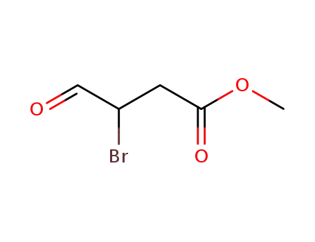 Molecular Structure of 16565-77-8 (Butanoic acid, 3-bromo-4-oxo-, methyl ester)