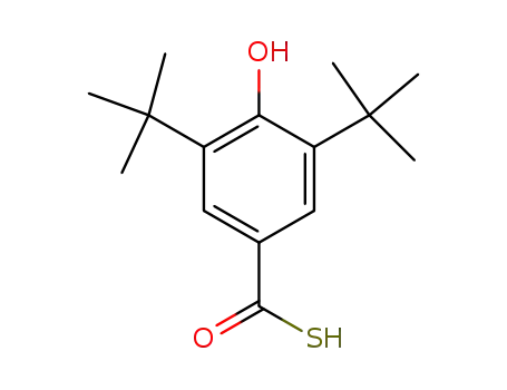 Molecular Structure of 52119-70-7 (Benzenecarbothioic acid, 3,5-bis(1,1-dimethylethyl)-4-hydroxy-)