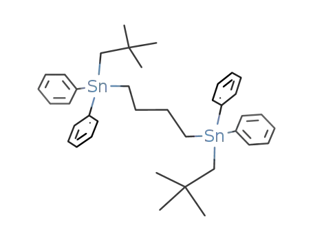 Molecular Structure of 223668-38-0 (((C<sub>6</sub>H<sub>5</sub>)2(CH<sub>2</sub>C(CH<sub>3</sub>)3)SnCH<sub>2</sub>CH<sub>2</sub>)2)