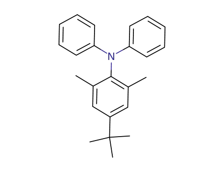 Molecular Structure of 854952-66-2 (Benzenamine, 4-(1,1-dimethylethyl)-2,6-dimethyl-N,N-diphenyl-)