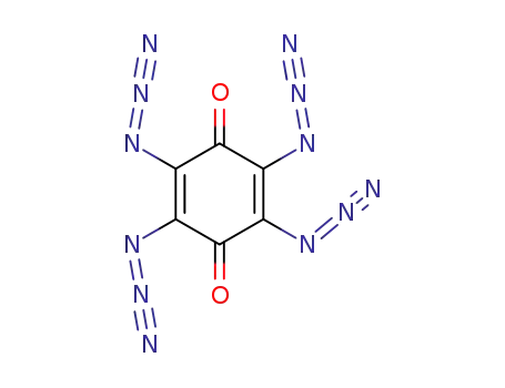 Molecular Structure of 22826-61-5 (2,5-Cyclohexadiene-1,4-dione,2,3,5,6-tetraazido-)