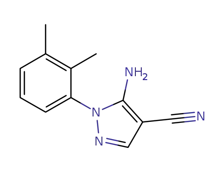 Molecular Structure of 792953-00-5 (1H-Pyrazole-4-carbonitrile,5-amino-1-(2,3-dimethylphenyl)-(9CI))