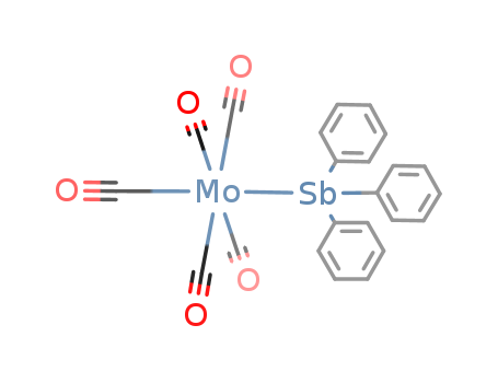 Molecular Structure of 19212-21-6 (Molybdenum, pentacarbonyl(triphenylstibine)-)