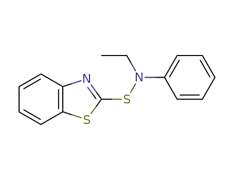 Molecular Structure of 37592-39-5 (2-Benzothiazolesulfenamide, N-ethyl-N-phenyl-)