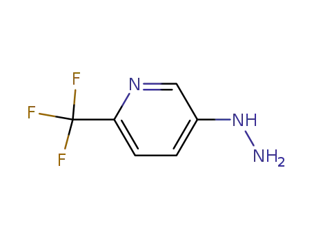 Molecular Structure of 1035173-53-5 (Pyridine,5-hydrazinyl-2-(trifluoromethyl)-)