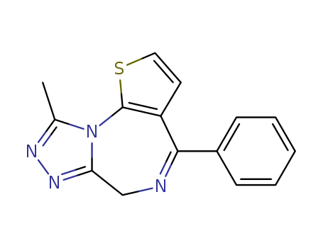 9-Methyl-4-phenyl-6H-thieno[3,2-f][1,2,4]triazolo[4,3-a][1,4]diazepine