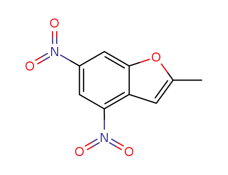 Molecular Structure of 90418-85-2 (Benzofuran, 2-methyl-4,6-dinitro-)