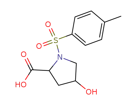Molecular Structure of 454473-66-6 (Proline, 4-hydroxy-1-[(4-methylphenyl)sulfonyl]-)