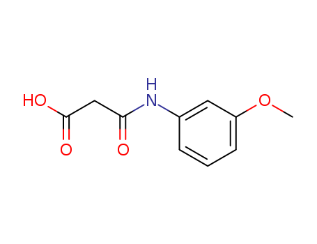 Molecular Structure of 15116-22-0 (Propanoic acid, 3-[(3-methoxyphenyl)amino]-3-oxo-)