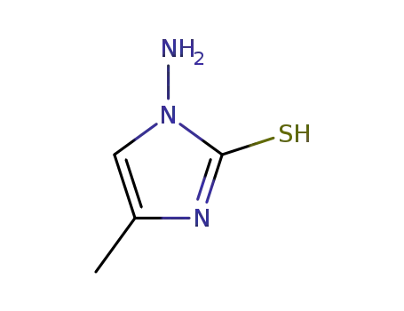 Molecular Structure of 16163-48-7 (1-Amino-4-methyl-1H-imidazole-2-thiol)