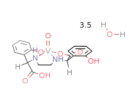 [N,N'-ethylenebis[(o-hydroxyphenyl)glycine]]oxovanadium(IV) * 3.5 H<sub>2</sub>O