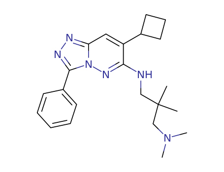 N3-(7-Cyclobutyl-3-phenyl-1,2,4-triazolo[4,3-b]pyridazin-6-yl)-N1,N1,2,2-tetramethyl-1,3-propanediamine(473382-39-7)