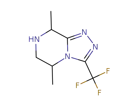 Molecular Structure of 780754-27-0 (3-(trifluoromethyl)-5,6,7,8-tetrahydro-5,8-dimethyl-[1,2,4]triazolo[4,3-a]pyrazine)